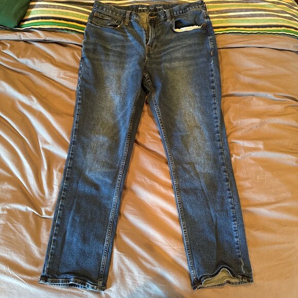 Women's Blue and Navy Jeans - Picture 2 of 3